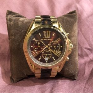 Michael Kors Metallic Bradshaw Chronograph watch